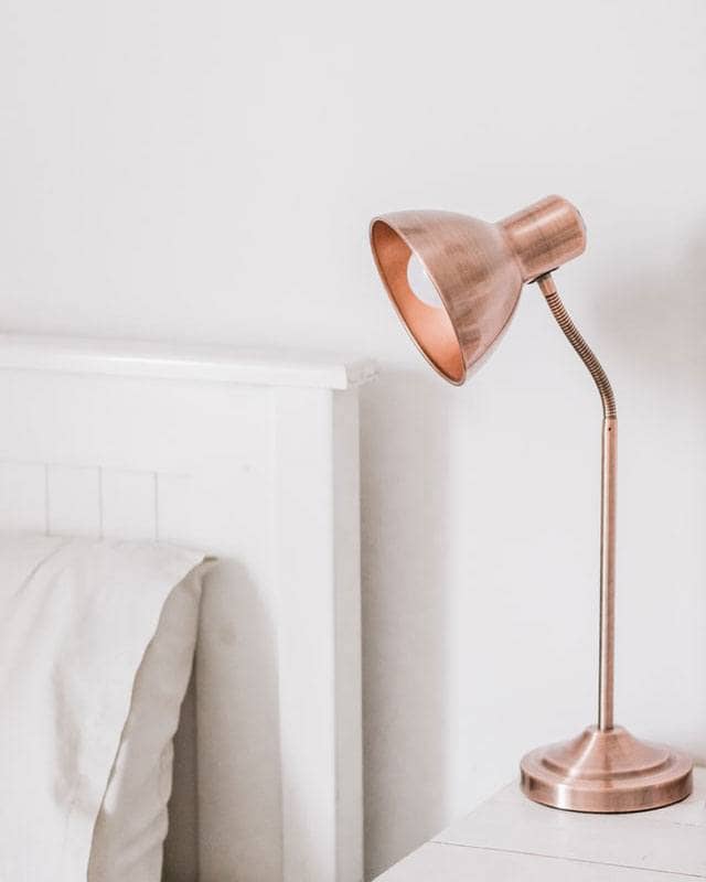 Gouden lamp voor kamer